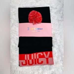 🎉Host Pick🎉 Juicy Couture scarf and beanie hat set NWT 🌹♥️💝💘❤️